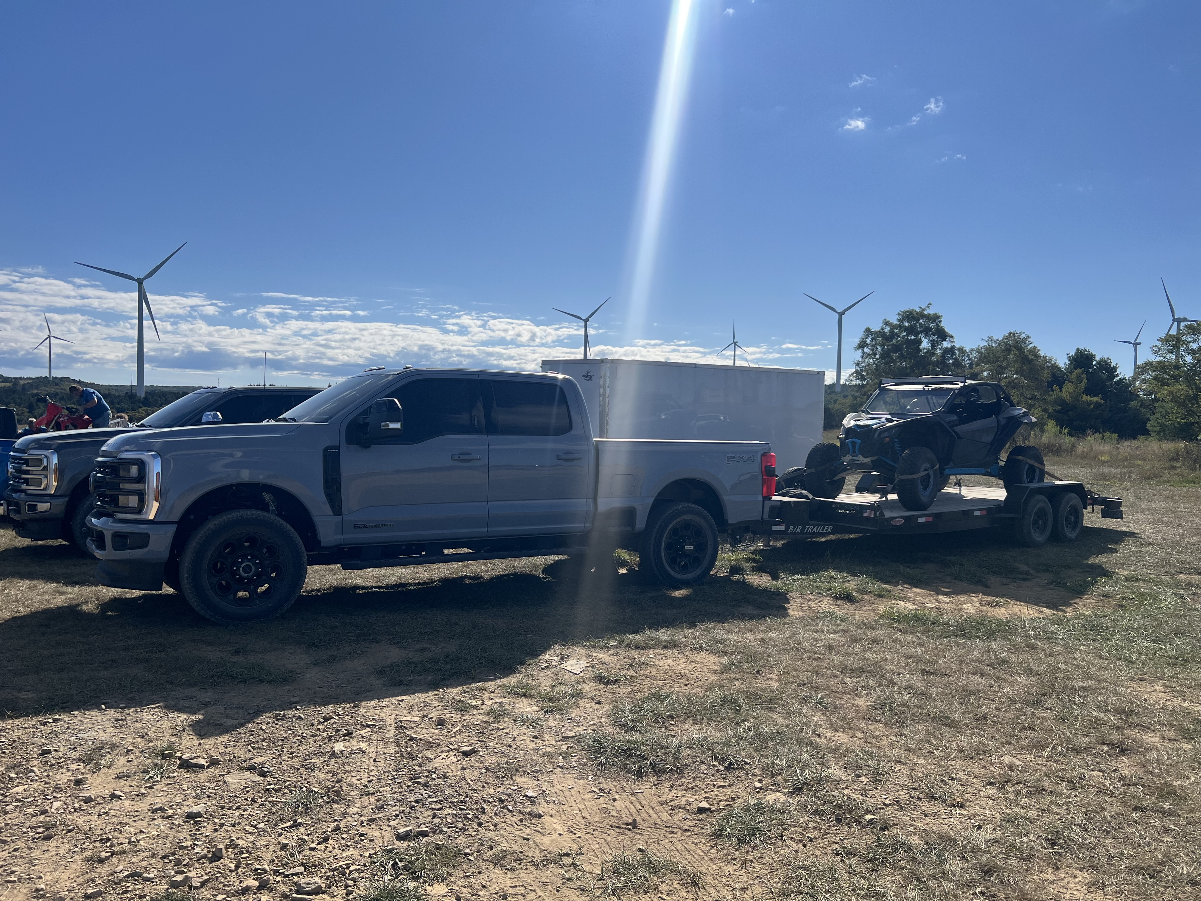 Customer using trailer